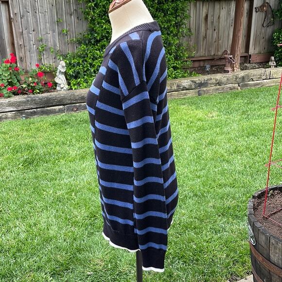 Simply Vera Wang Asymmetric Striped Pullover Sweater Women's Size XS - Picture 7 of 9